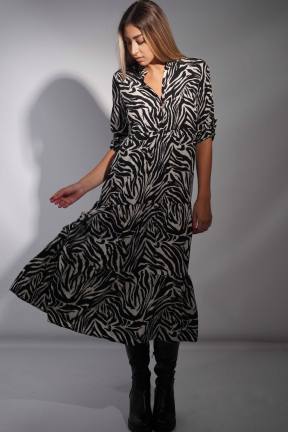 Μίντι animal print φόρεμα