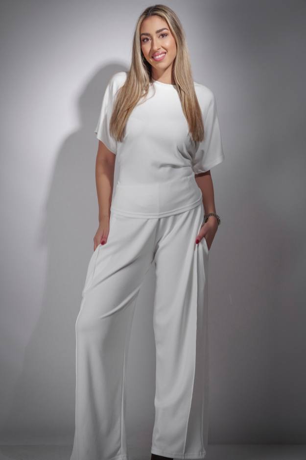 Σετ παντελόνι μπλούζα με δέσιμο