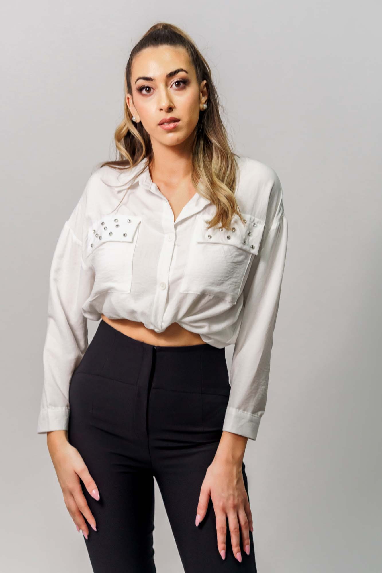 Μαύρο υφασμάτινο παντελόνι